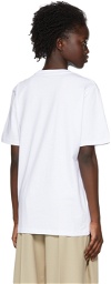 Rokh White Cotton T-Shirt