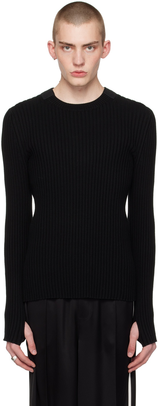 Photo: Helmut Lang Black Cutout Sweater