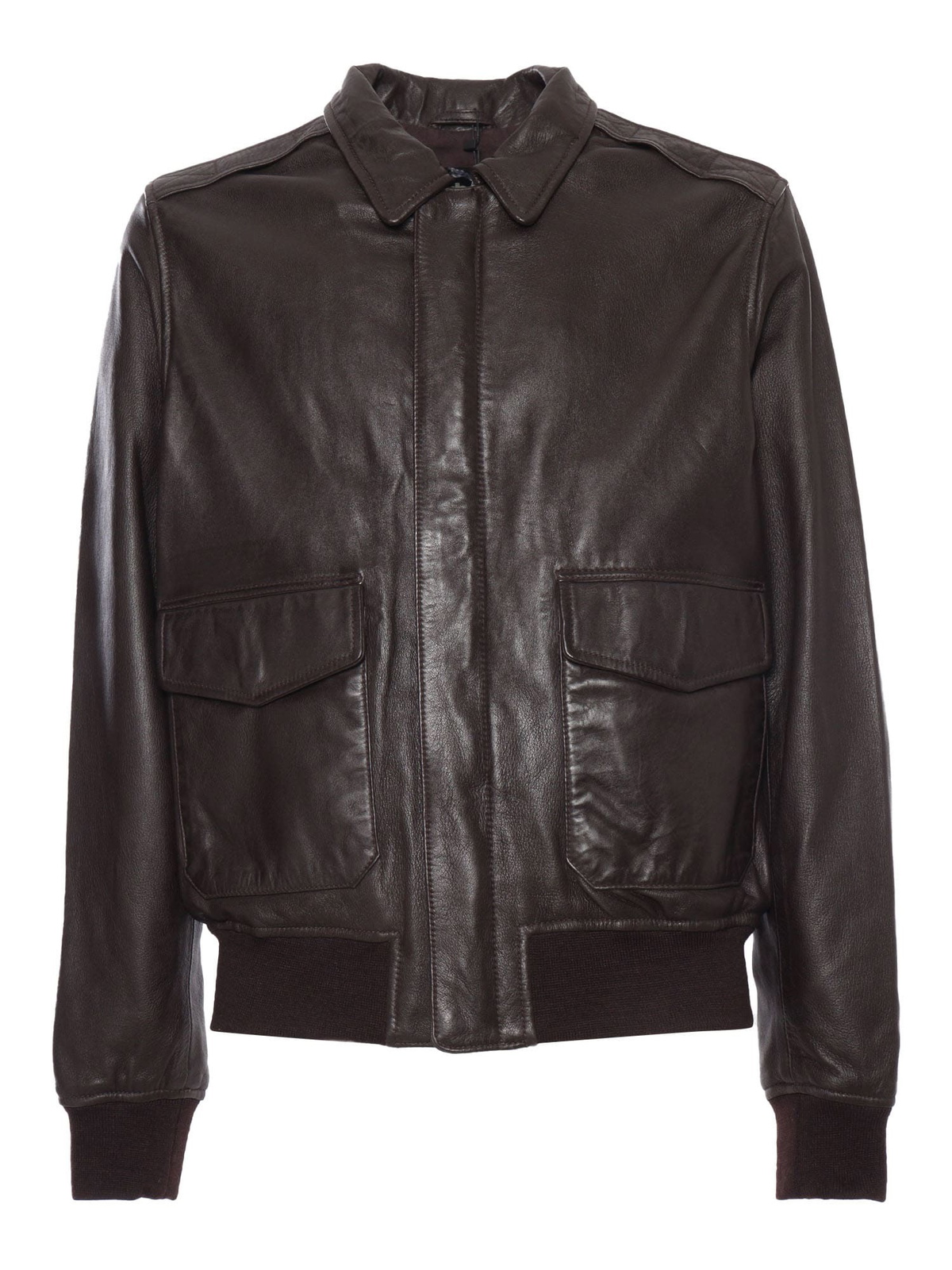 Schott - A-2 Full-Grain Leather Bomber Jacket - Brown Schott Schott - A-2 Full-Grain Leather Bomber Jacket - Brown Schott