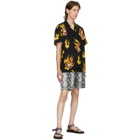 WACKO MARIA Black Tim Lehi Hawaiian Short Sleeve Shirt