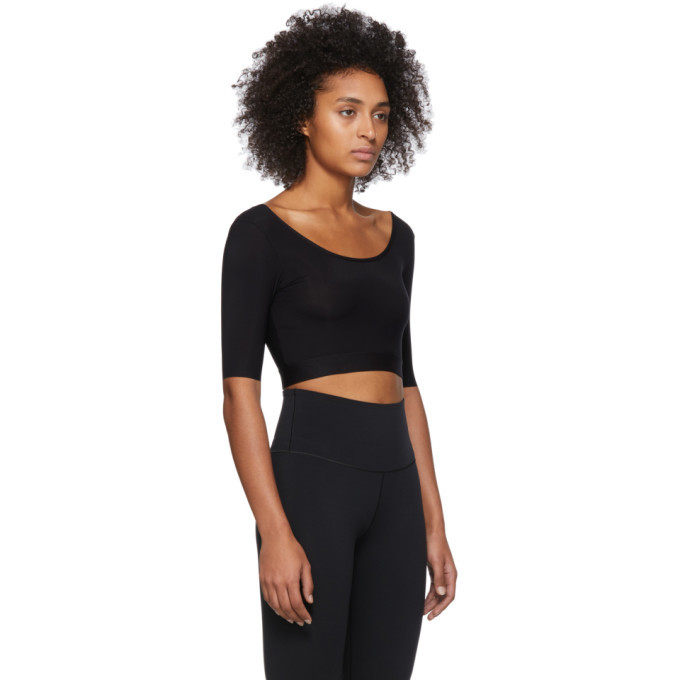Wone Black Classic Crop T-Shirt