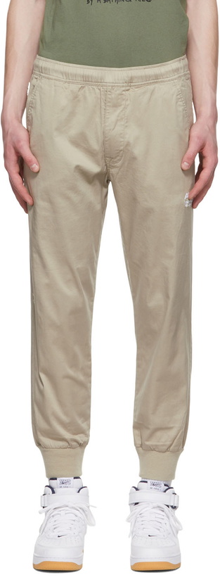 Photo: AAPE by A Bathing Ape Beige Cotton Lounge Pants