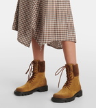 Loewe Sierra suede combat boots
