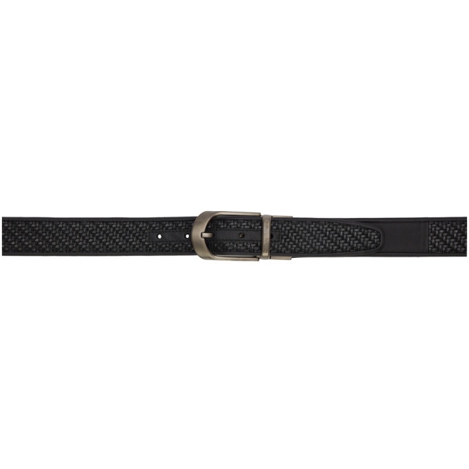 Photo: Ermenegildo Zegna Reversible Black Braided H35 Belt
