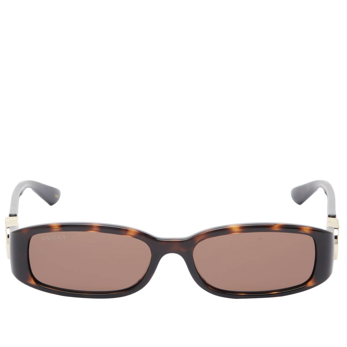 New Gucci Sunglasses Brown Tortoise Hailey Bieber Collaboration Oval Gold GG GG2121S_003_brown_tortoise_she  main image 2