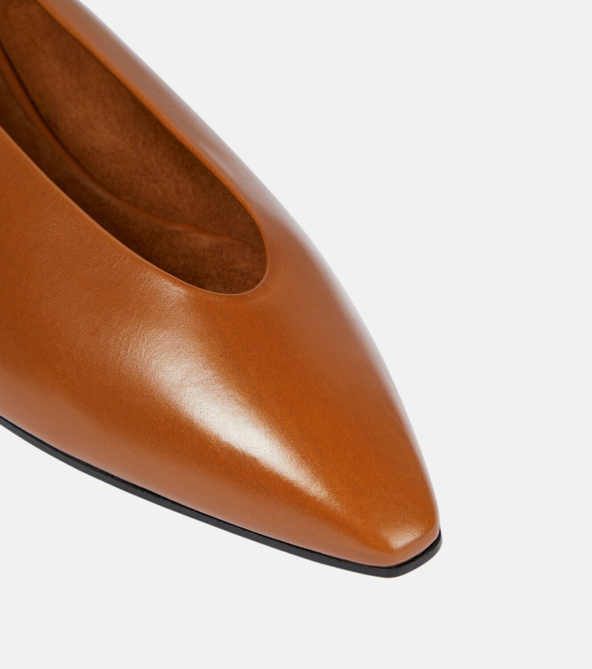 Loro Piana Rebecca leather ballet flats