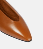 Loro Piana Rebecca leather ballet flats
