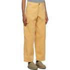 Jacquemus Yellow Le Pantalon Quadri Cargo Trousers