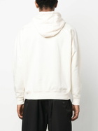Pop Trading Company White Arch Logo Appliqué Hoodie