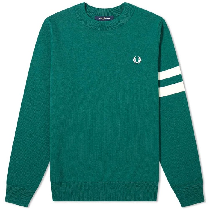 Photo: Fred Perry Authentic Engineered Stripe Crew Knit