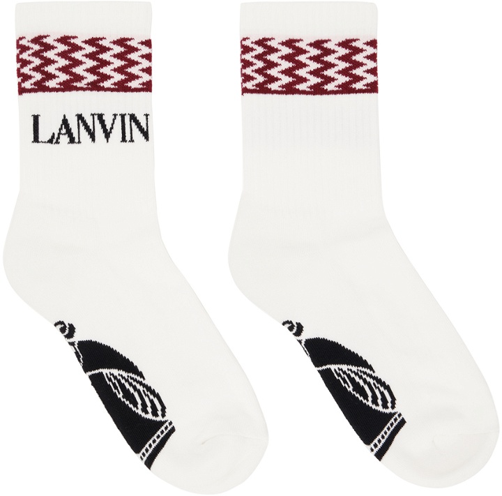 Photo: Lanvin White Curb Socks