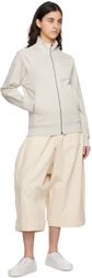 ZEGNA Off-White Zip Sweatshirt
