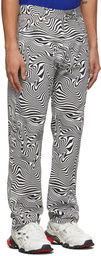 VETEMENTS Black & White Patterned Jeans