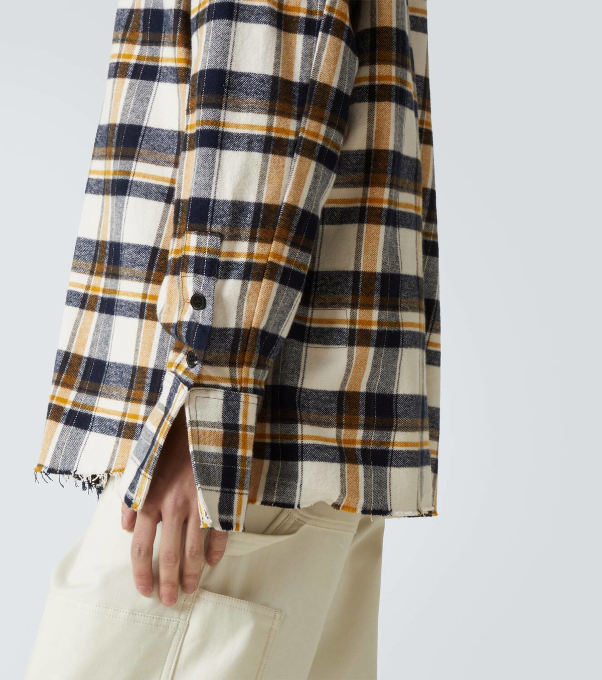 Greg Lauren Plaid cotton shirt