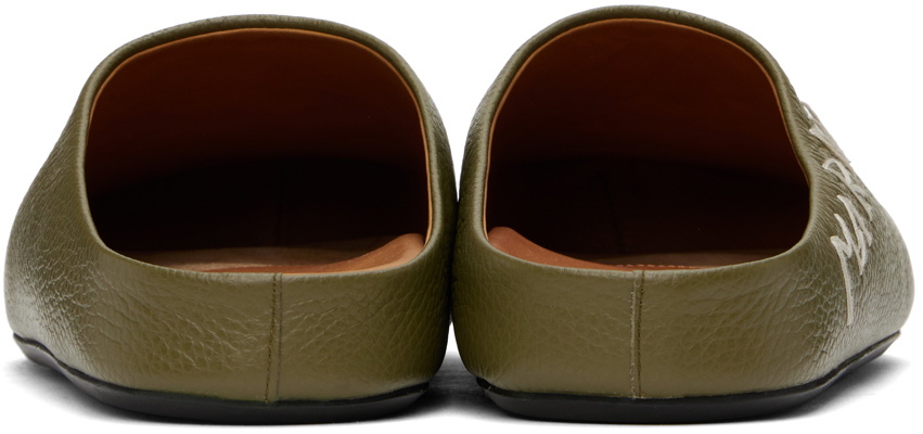 Marni Green Fussbett Sabot Loafers Marni display picture 1