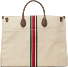 Gucci Beige Large Foldable Interlocking G Tote