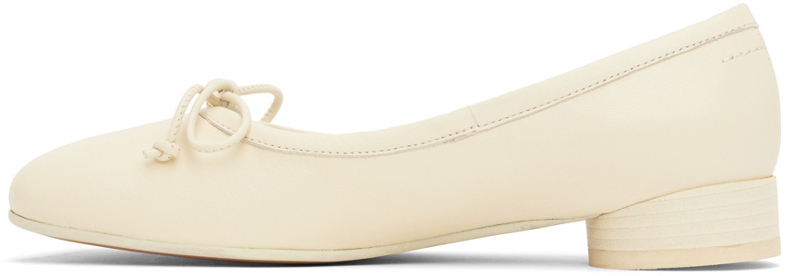 MM6 Maison Margiela Off-White Anatomic Ballerina Flats MM6