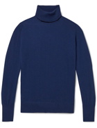 William Lockie - Oxton Cashmere Rollneck Sweater - Blue