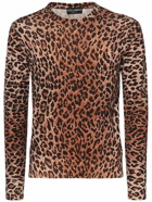 DOLCE & GABBANA - Leopard Print Wool Sweater