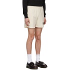 EDEN power corp Beige Recycled Cotton Logo Lounge Shorts