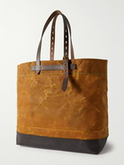 Bleu de Chauffe - Zinnia Leather-Trimmed Cotton-Canvas Tote Bag