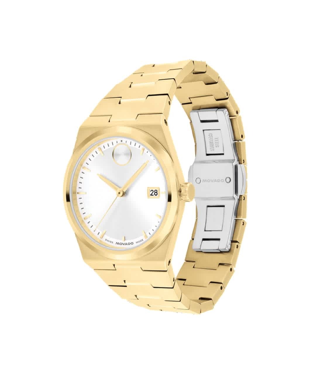 Movado Bold Quest Quartz White Dial Ladies Watch 3601187 Movado