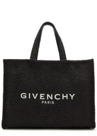 Givenchy G-Tote Medium Raffia Tote - Black And White - One Size