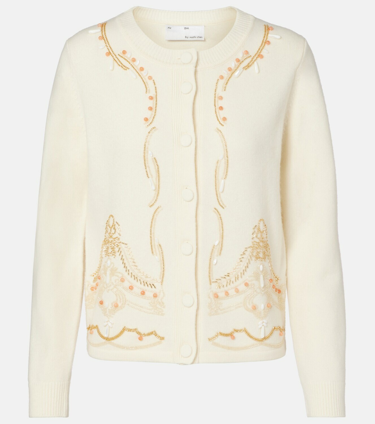 Xu Zhi Embellished wool cardigan
