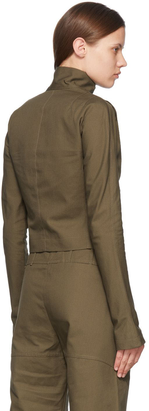 ioannes Khaki Combat Wrap Jacket