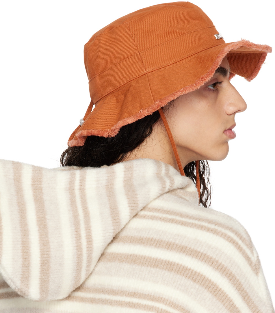 JACQUEMUS Orange Le Papier 'Le Bob Artichaut' Bucket Hat Jacquemus