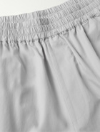 Studio Nicholson - Kite Wide-Leg Cotton-Poplin Shorts - Gray