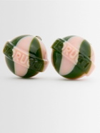 FIORUCCI Striped Mini Lollipop Earrings