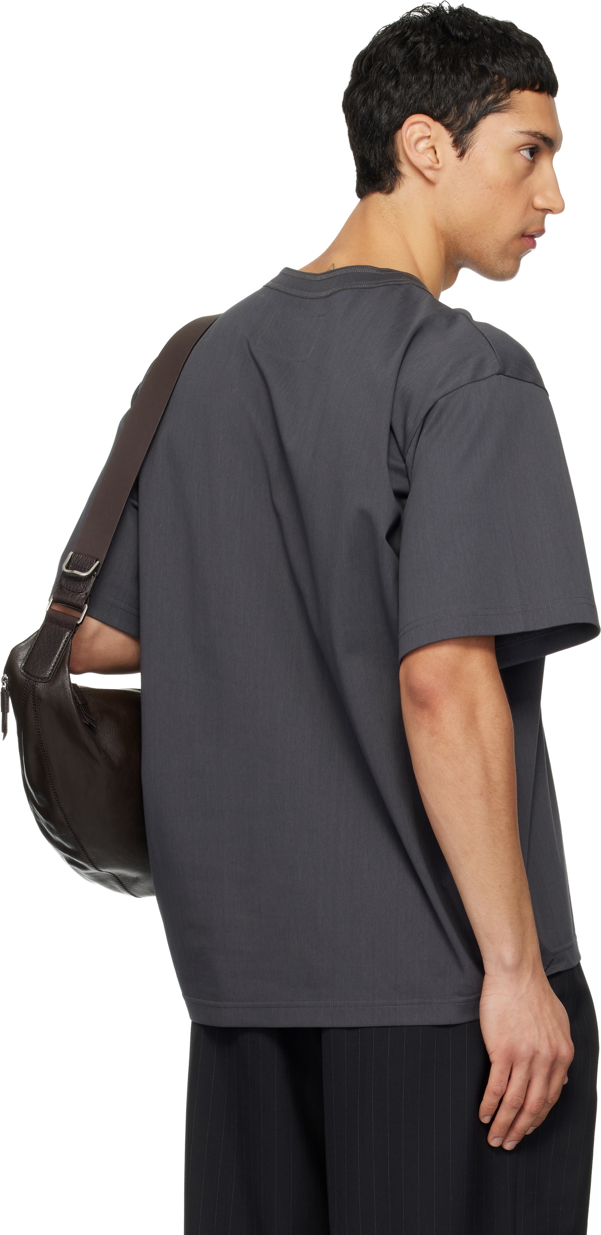 sacai Gray Cotton Jersey T-shirt