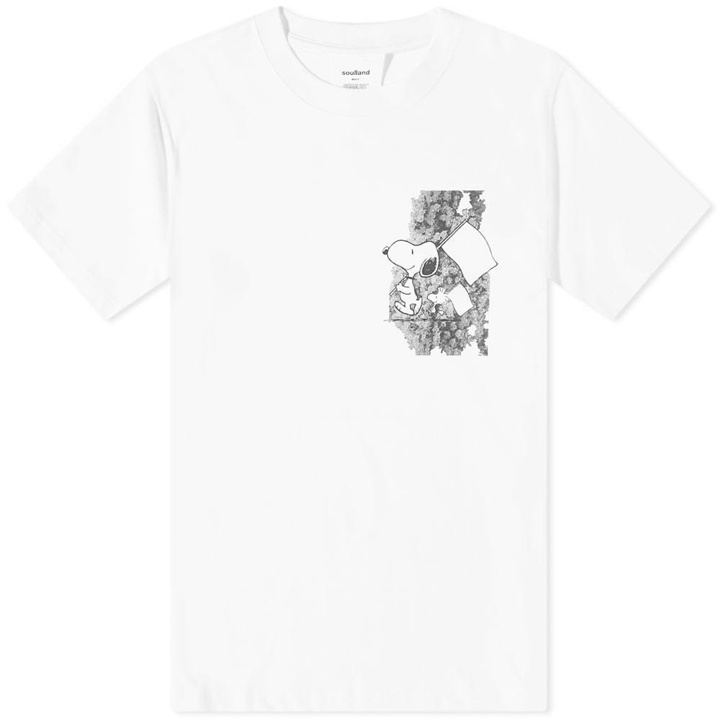 Photo: Soulland x Peanuts Snoopy Flower Tee