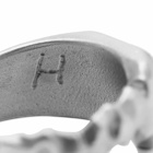 Heresy Men's Decay Ring in Oxidised Silver