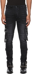 AMIRI Black Tactical Cargo Jeans