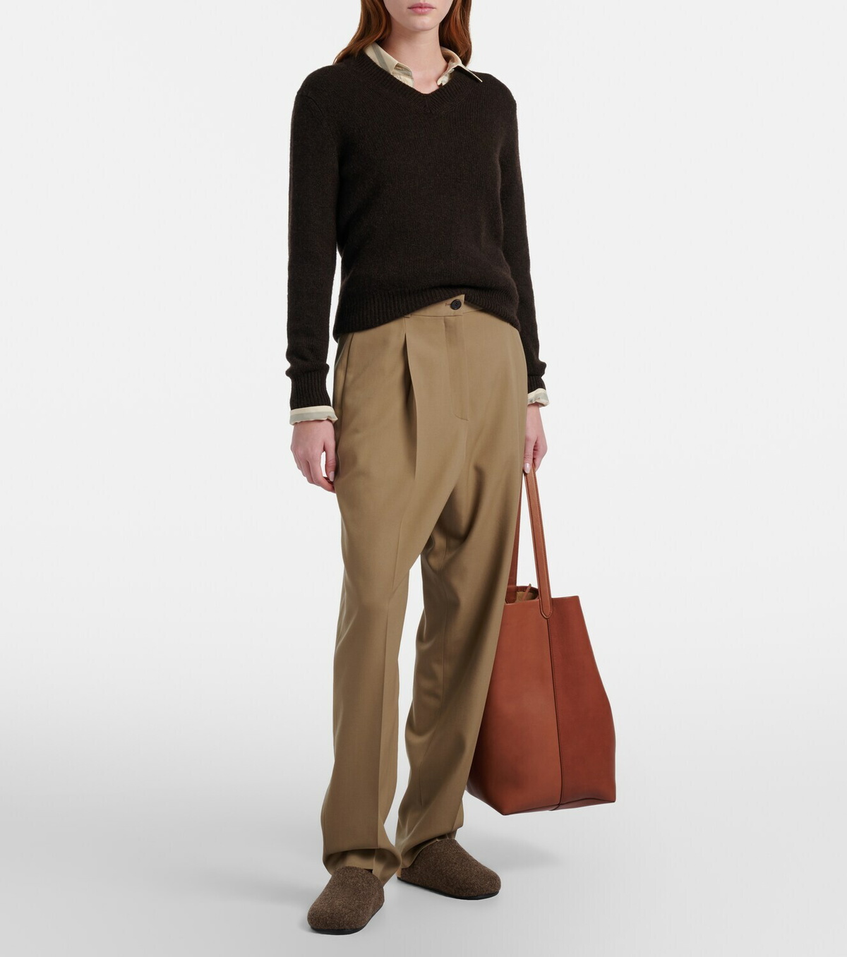 The Row N/S Park Large leather tote bag