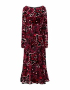 Talbot Runhof Womens Midi dress Burgundy