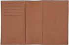 ZEGNA Brown Leather Passport Holder