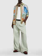 CASABLANCA - Mosaic De Damas Print Silk Twill Shirt