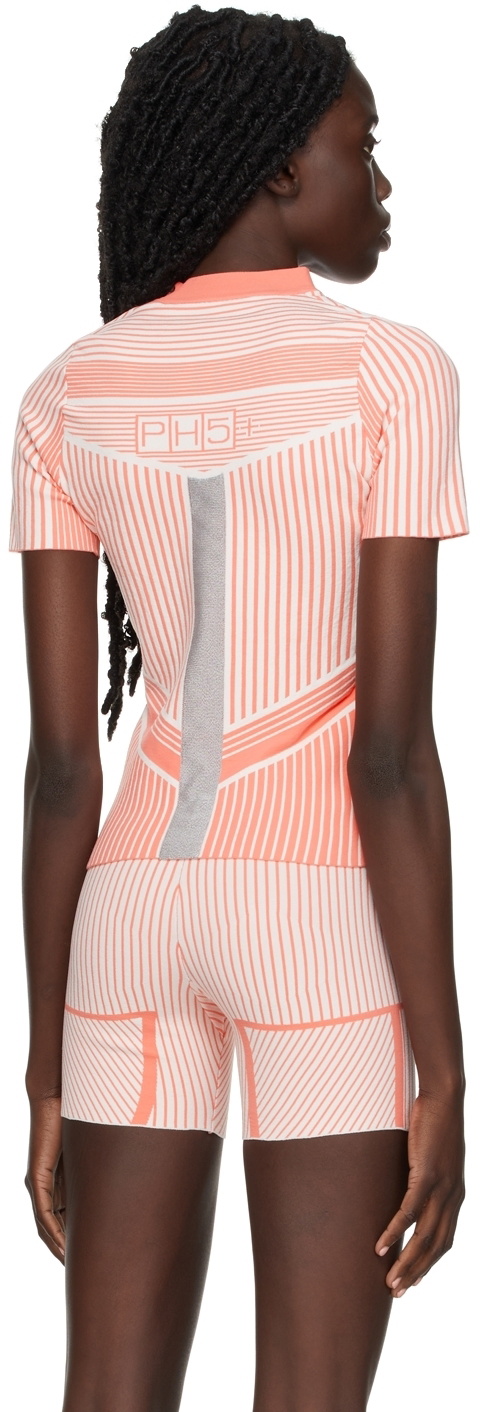 PH5 Pink & White Eco Cleo Compression Cycling Top