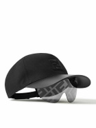 Fendi - Logo-Embroidered Cotton-Canvas and Leather Baseball Cap with Sunglasses