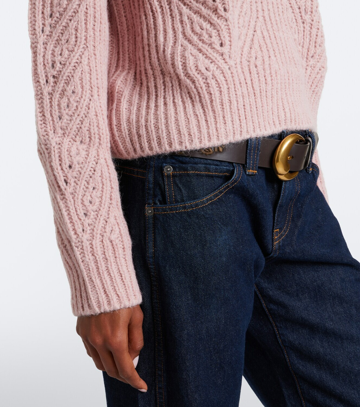 Moncler Wool, alpaca, and cashmere turtleneck sweater