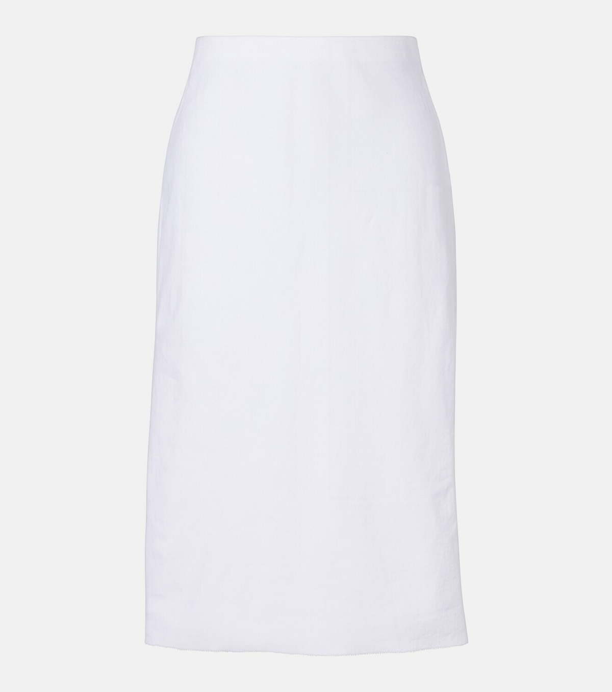 Vince Easy linen-blend midi skirt