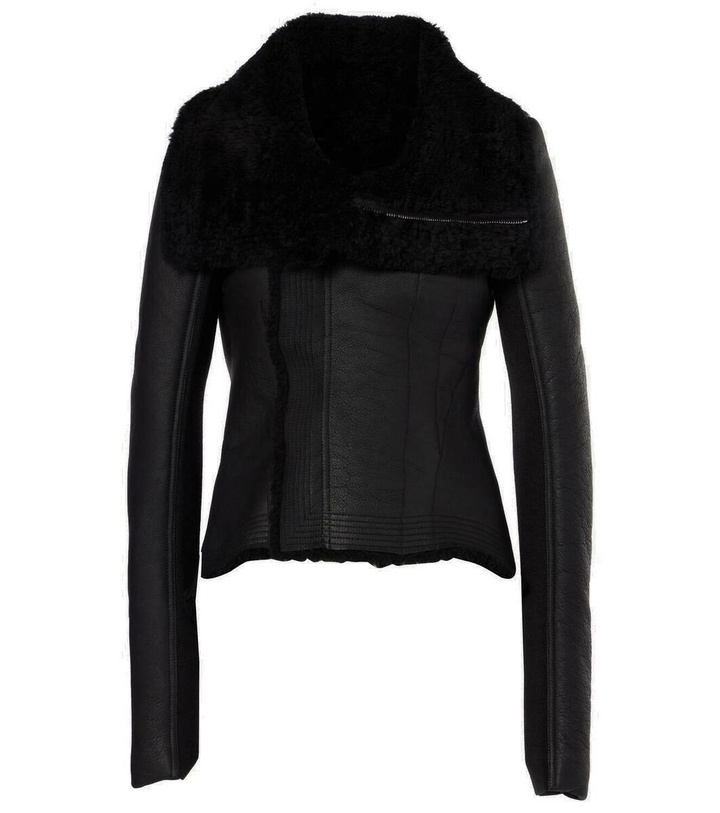 Photo: Rick Owens Naska wool-trimmed leather jacket