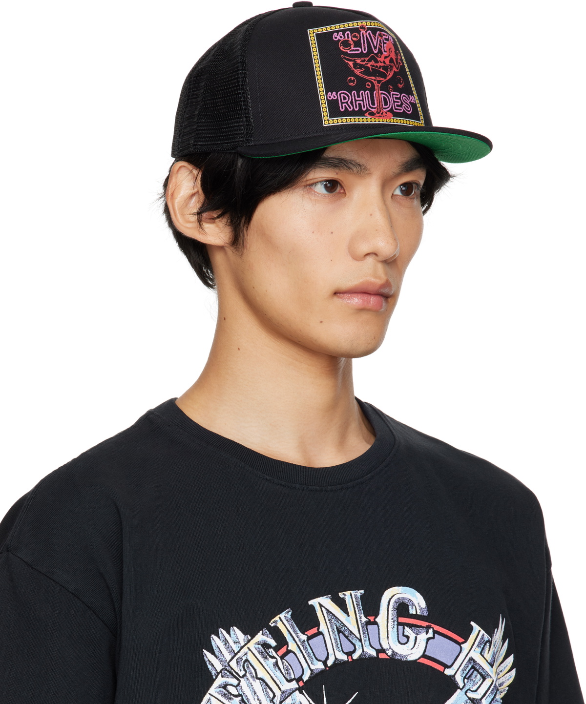 Rhude Case Rhude Black 'Live Rhudes' Cap Rhude
