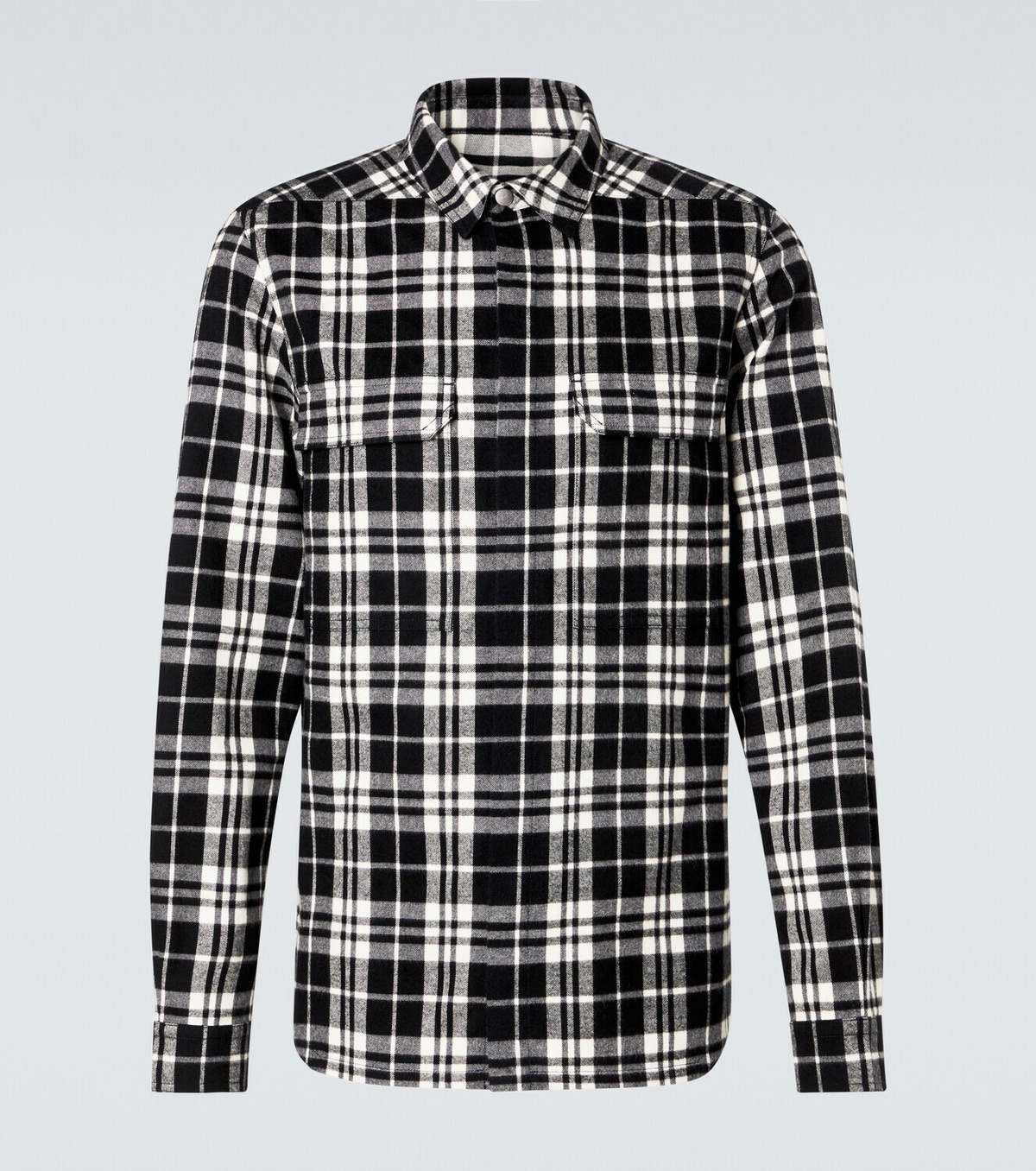 Rick Owens Plaid cotton flannel shirt