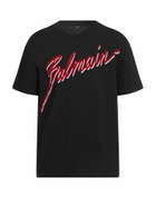Balmain Mens T-shirt in Black