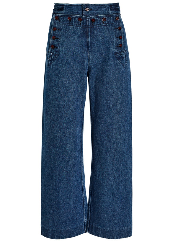 Photo: Bode Sailor Wide-leg Denim Trousers