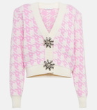 Area - Checked crop cardigan